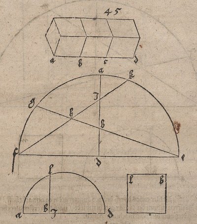 Zeichnungen zur Würfelvervielfachung von Albrecht Dürer